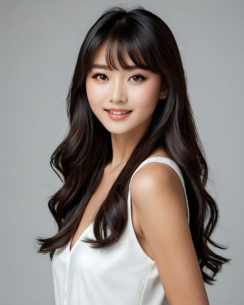 غرة/فرنش - أسود غير لامع