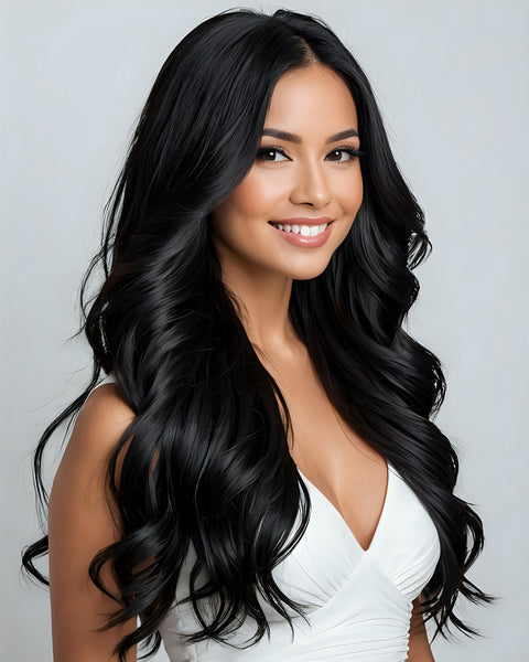 Extensiones de queratina - Negro azabache